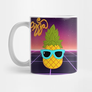 Pineapple Outrun Pizza Mug